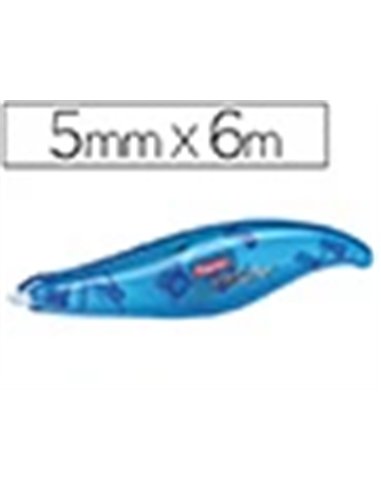Correcteur tipp-ex exact liner recyclé dévidoir ruban 5mmx6m application frontale réécriture immediate.