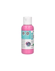 Peinture acrylique liderpapel coloris rose bouteille 80ml. 2