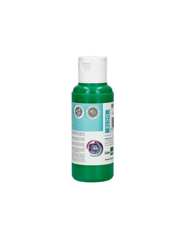 Peinture acrylique liderpapel coloris vert fonce bouteille 80ml.