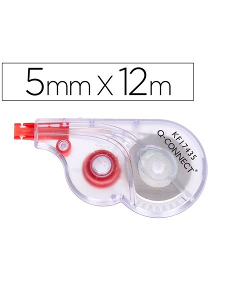 Correcteur q-connect ruban blanc 5mmx12m.