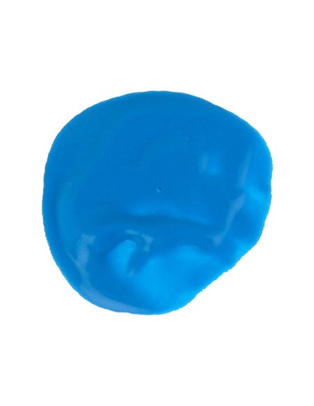 Gouache doigt liderpapel liquide lavable base eau coloris bleu flacon de 125ml.