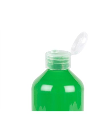 Gouache doigt liderpapel liquide lavable base eau coloris vert flacon de 125ml.