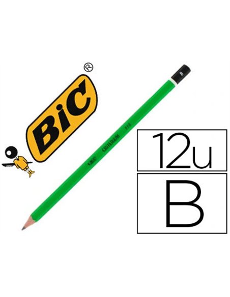 Crayon graphite bic critérium 550 b bois hexagonal tête trempée baguée excellente taillabilité.