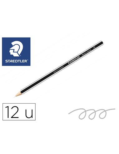 Crayons staedtler noris colour 185 coloris blanc pochette de 12.