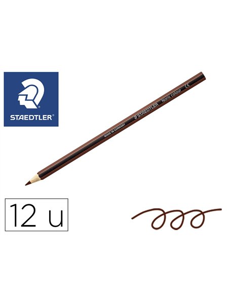 Crayons staedtler noris colour 185 coloris brun pochette de 12.