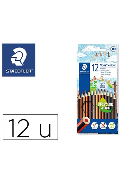 Crayons staedtler noris colour 185 coloris noir pochette de 12.