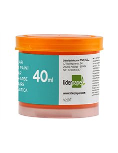 Gouache scolaire liderpapel coloris orange pot 40ml. 2