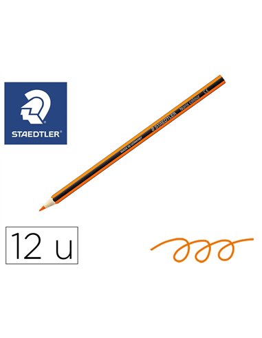 Crayons staedtler noris colour 185 coloris orange pochette de 12.