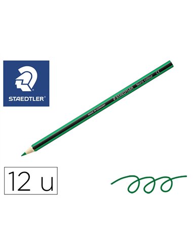 Crayons staedtler noris colour 185 coloris vert pochette de 12.