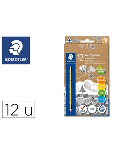 Crayons graphite staedtler noris jumbo 119 hb pochette de 12.