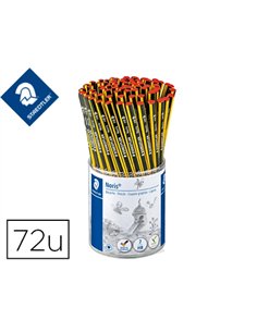Crayon graphite staedtler noris eco 183 hb triangulaire wopex hb mine résistante pot 72 unités.