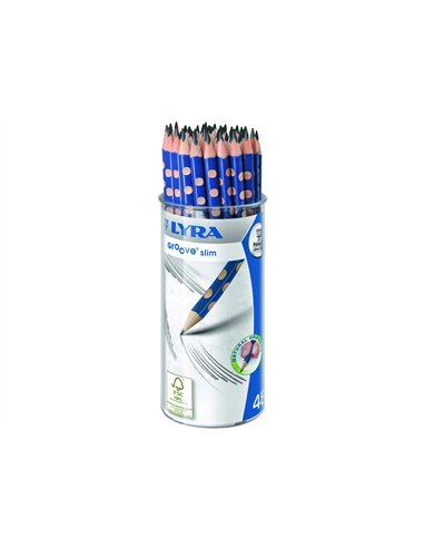 Pot de crayon graphite groove slim hb lyra forme triangulaire gauchers et droitiers diametre 7mm 48.