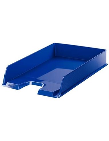 Corbeille à documents Esselte Europost - Format vertical - A4 - Emplacement pour étiquette d'identification - Bleu