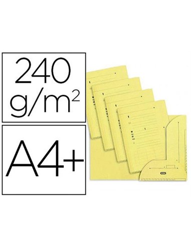 Chemise kraft oxford hv kraft 240g 235x320mm armoire et caisse 2 rabats intérieurs indexation coloris jaune pastel 25un.