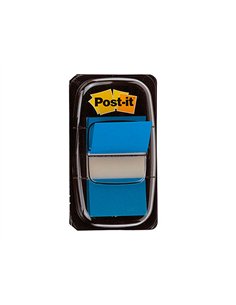 Marque-pages post-it standard index 25x44mm 50f coloris bleu. 2