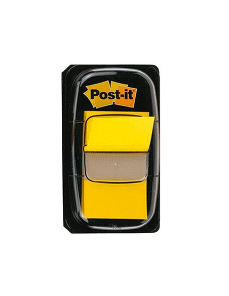 Marque-pages post-it standard index 25x44mm 50f coloris jaune.
