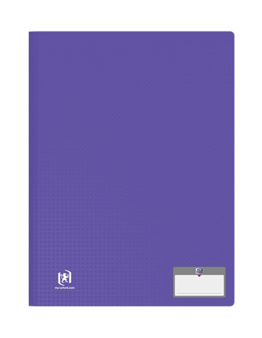 Protège-documents elba memphis pp couverture semi-rigide 20 pochettes 40 vues a4 210x297mm coloris assortis style.