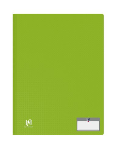 Protège-documents elba memphis pp couverture semi-rigide 20 pochettes 40 vues a4 210x297mm coloris assortis style.