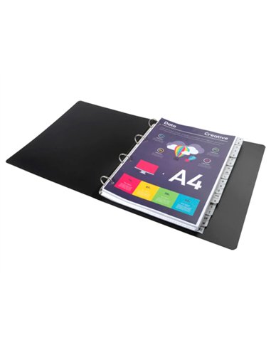 Intercalaires imprimes alphabetiques exacompta polypropylene a4 20positiones a-z gris.