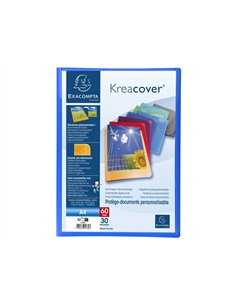 Porte-vues exacompta krea cover pp 60 vues coloris assortis.