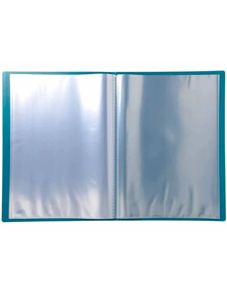 Protege-documents exacompta kreacover chromaline polypropylene semi-rigide 24x32cm 80 vues coloris.