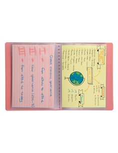 Porte-documents exacompta kreacover polypropylene 110x150mm 40vues assortiment pastel. 2