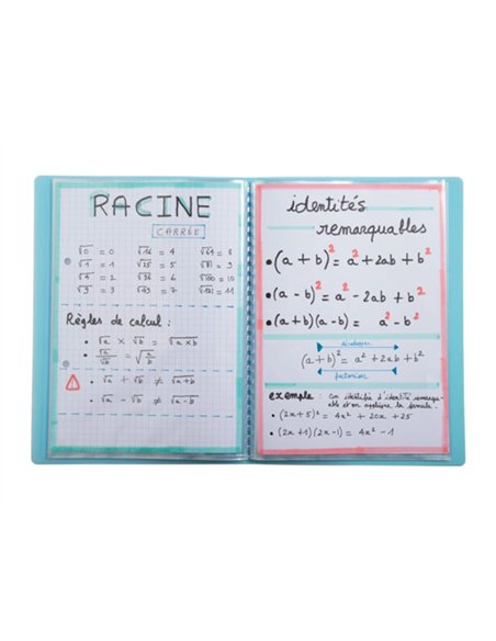 Porte-documents exacompta kreacover a5 polypropylene 180x230mm 40vues assortiment pastel.