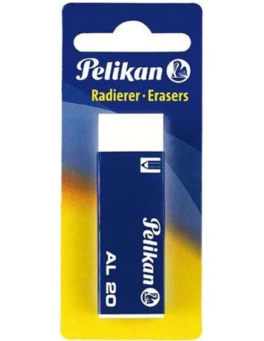 Gomme à crayon Pelikan AL20 - Convient à toutes les surfaces - Sans latex - Sans phtalates