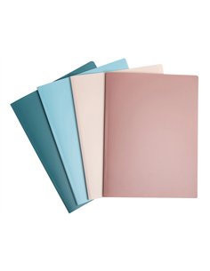 Porte-vues exacompta skandi pp recycle a4 40 vues coloris assortis.