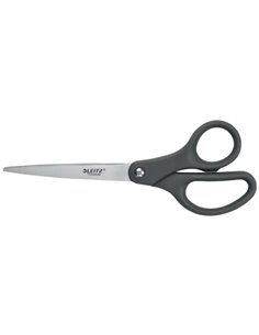 Ciseaux Leitz en acier inoxydable 18 cm - Revêtement titane - Poignée ergonomique - Gris