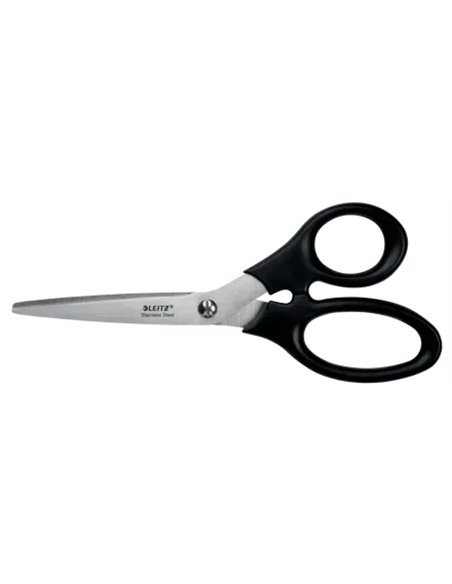 Ciseaux Leitz en acier inoxydable 18,5 cm - Poignée ergonomique - Noir