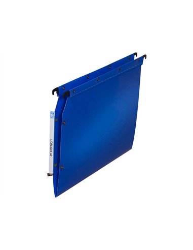 Dossier suspendu elba polypro ultimate armoire h275mm entra 330mm fond v coloris bleu boîte 10 unités.