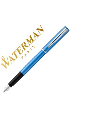 Stylo-plume waterman allure coloris bleu avec ecrin.