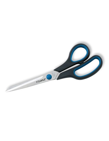 Ciseaux de bureau Dahle 54408 en acier trempé à prise confortable (20 cm) - Lames tranchantes - Poignées caoutchoutées