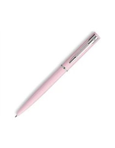 Stylo-bille waterman allure pastel pointe m capuchon clip attributs chromes coffret cadeau rose pastel.