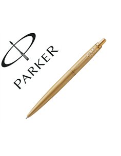 Stylo-bille parker jotter xl monochrome pointe moyenne encre bleue avec coffret cadeau coloris or.