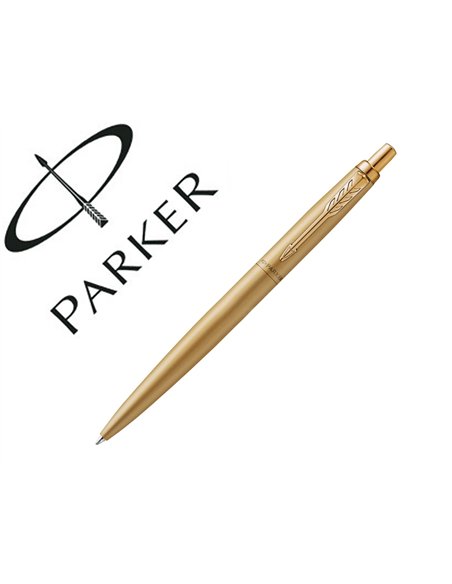 Stylo-bille parker jotter xl monochrome pointe moyenne encre bleue avec coffret cadeau coloris or.