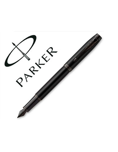 Stylo-plume parker im se mat noir plume m encre bleue coffret cadeau.