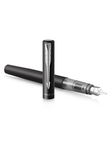 Stylo-plume parker vector xl metallique pointe moyenne noir coffret cadeau.