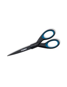 Ciseaux de bureau Dahle 54307 en titane, acier trempé, 18 cm - Revêtement titane - Revêtement antiadhésif - Poignées caoutchouté