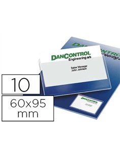 Porte-cartes de visite tarifold 3l adhésif 60x95mm ouverture petit côté pochette de 10u.