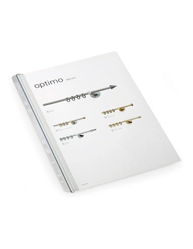 Bande perforée q-connect auto-adhésive a4 210x297mm a5 148x210mm 120 microns sachet 50 unités.