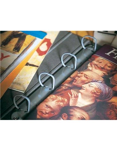 Bande perforée q-connect auto-adhésive a4 210x297mm a5 148x210mm 120 microns sachet 50 unités.