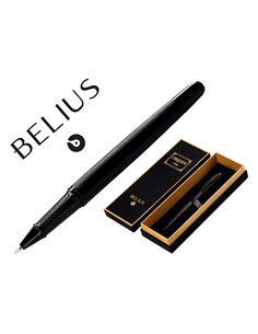 Roller belius origen aluminium brosse encre noire coloris noir dans coffret cadeau.