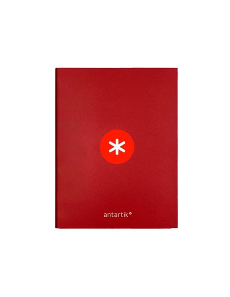 Classeur antartik 4 anneaux ronds 25mm a4 carton remborde coloris framboise.