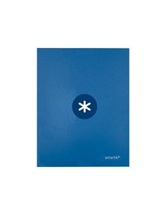 Classeur antartik 4 anneaux ronds 25mm a4 carton remborde coloris bleu marine. 2