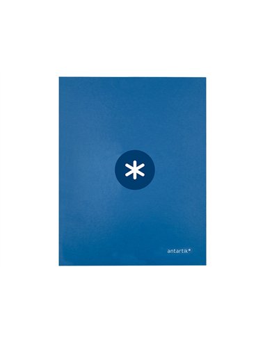 Classeur antartik 4 anneaux ronds 25mm a4 carton remborde coloris bleu marine.