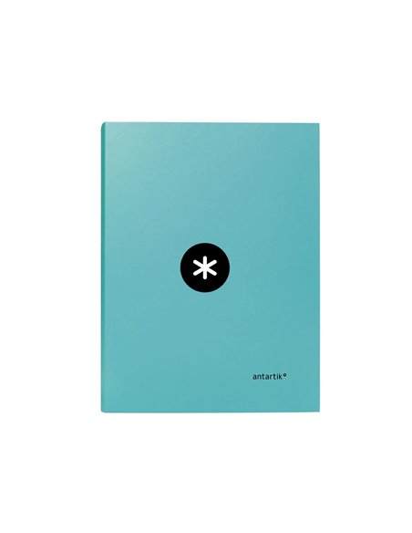 Classeur antartik 4 anneaux ronds 25mm a4 carton rembordé coloris menthe.