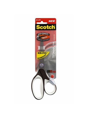 Ciseaux Scotch Titanium - 20 cm - Antiadhésifs - Blanc/Noir