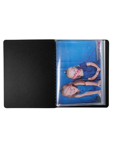 Porte-vues exacompta opak pp 40 vues 11x15cm coloris assortis.